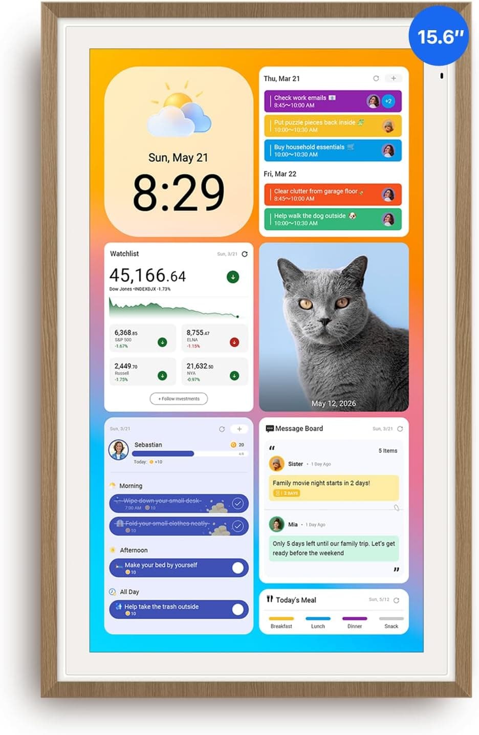 ApoloSign 15.6-Inch Digital Calendar and Smart Wall Planner - Product image