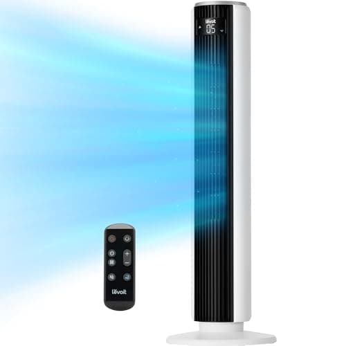 Quiet Tower Fan with Remote Control - Product image