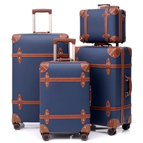 Vintage PU Leather Luggage Set for Women - Product image