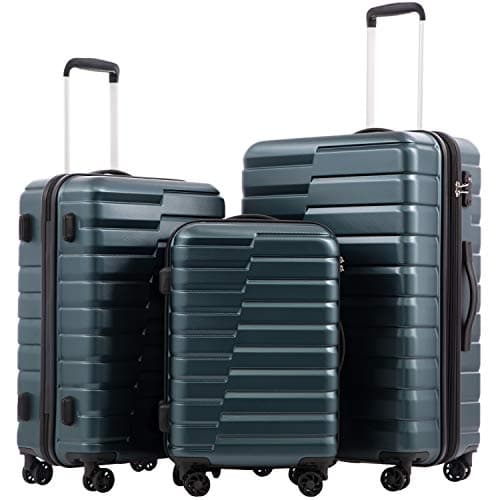 Coolife 3-Piece Hard Shell Luggage Set - Product image