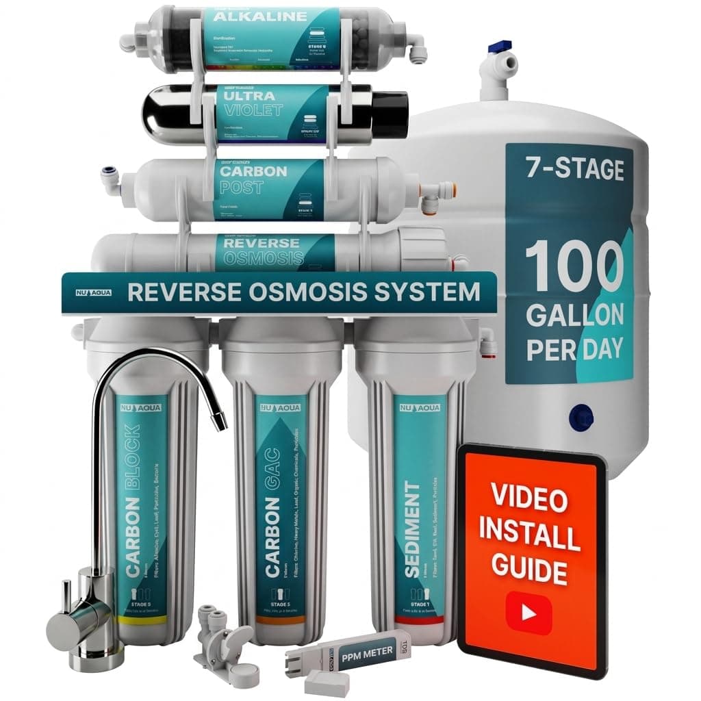NU Aqua 7-Stage UV & Alkaline Under Sink RO System - Product image