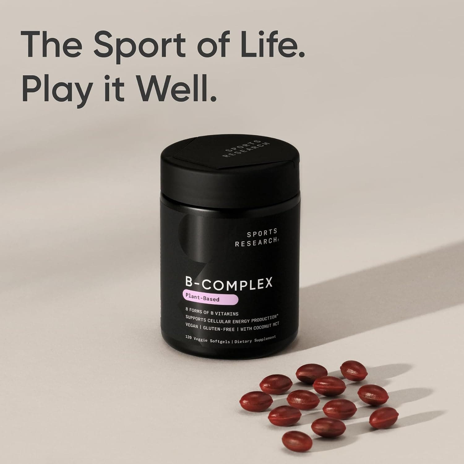 Sports Research Vitamin B-Complex, 120 Plantgels - Product image