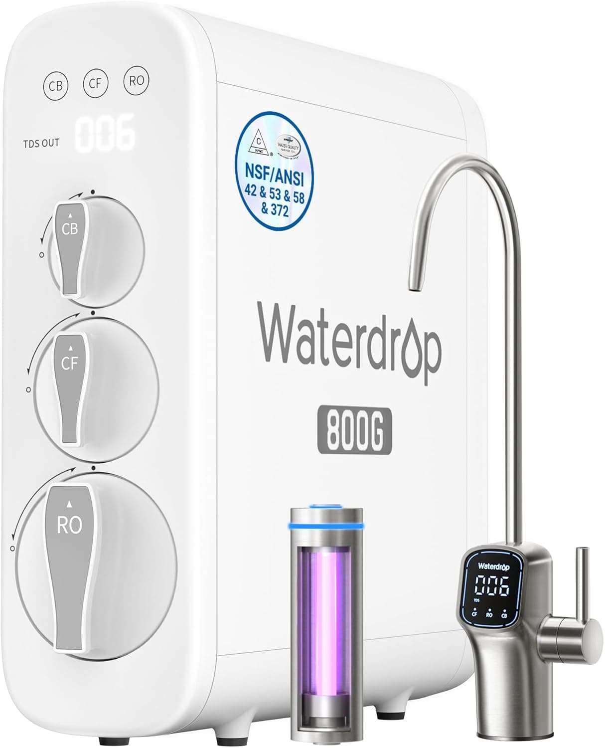 Waterdrop G3P800 Reverse Osmosis Water Filter - Product image