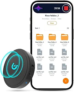 128GB Magnetic Voice-Activated Recorder - Product image