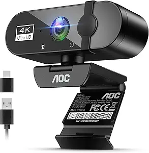 AOC 4K Webcam with Noise Cancellation - Product image