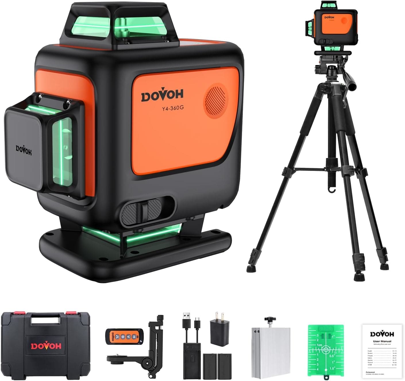 DOVOH Y4-360G-KIT 4D Laser Level with Tripod - Product image