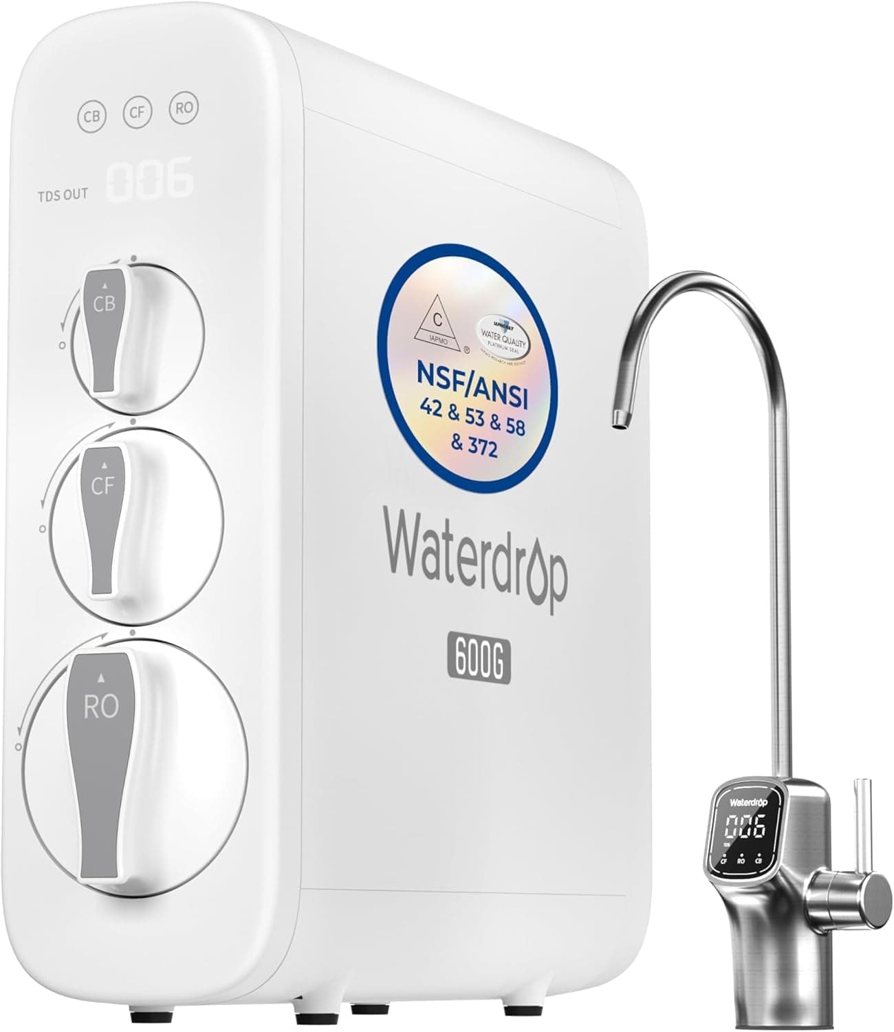 Waterdrop G3P600 Reverse Osmosis System - Product image