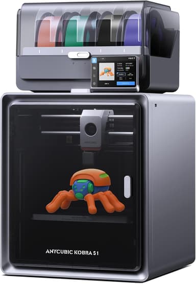 Anycubic Multicolor 3D Printer, Kobra S1 Combo Core XY Stable Structure