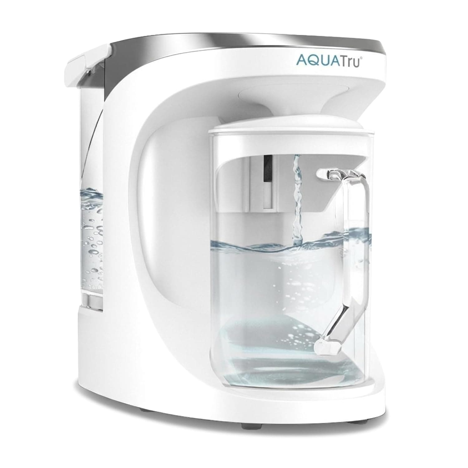 AquaTru Glass Carafe Countertop Reverse Osmosis Water Filter - Product image