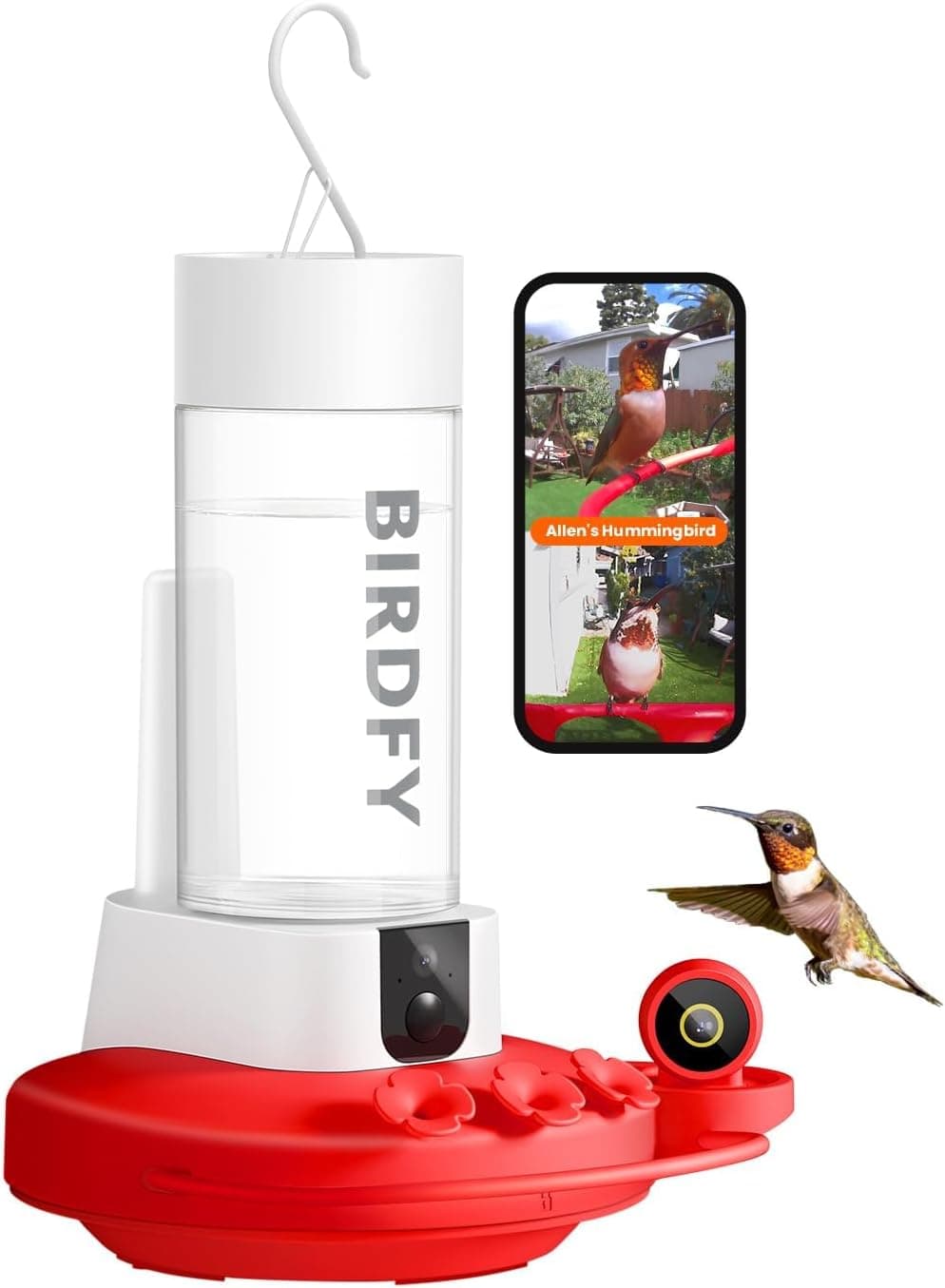 NETVUE Birdfy Hummingbird Feeder with Dual 2K Cameras - Product image