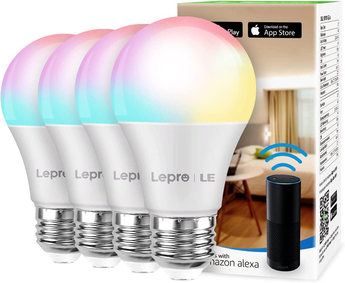 Lepro Smart RGB Light Bulbs 4-Pack - Product image