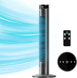 Powerful 37" Bladeless Tower Fan - Product image