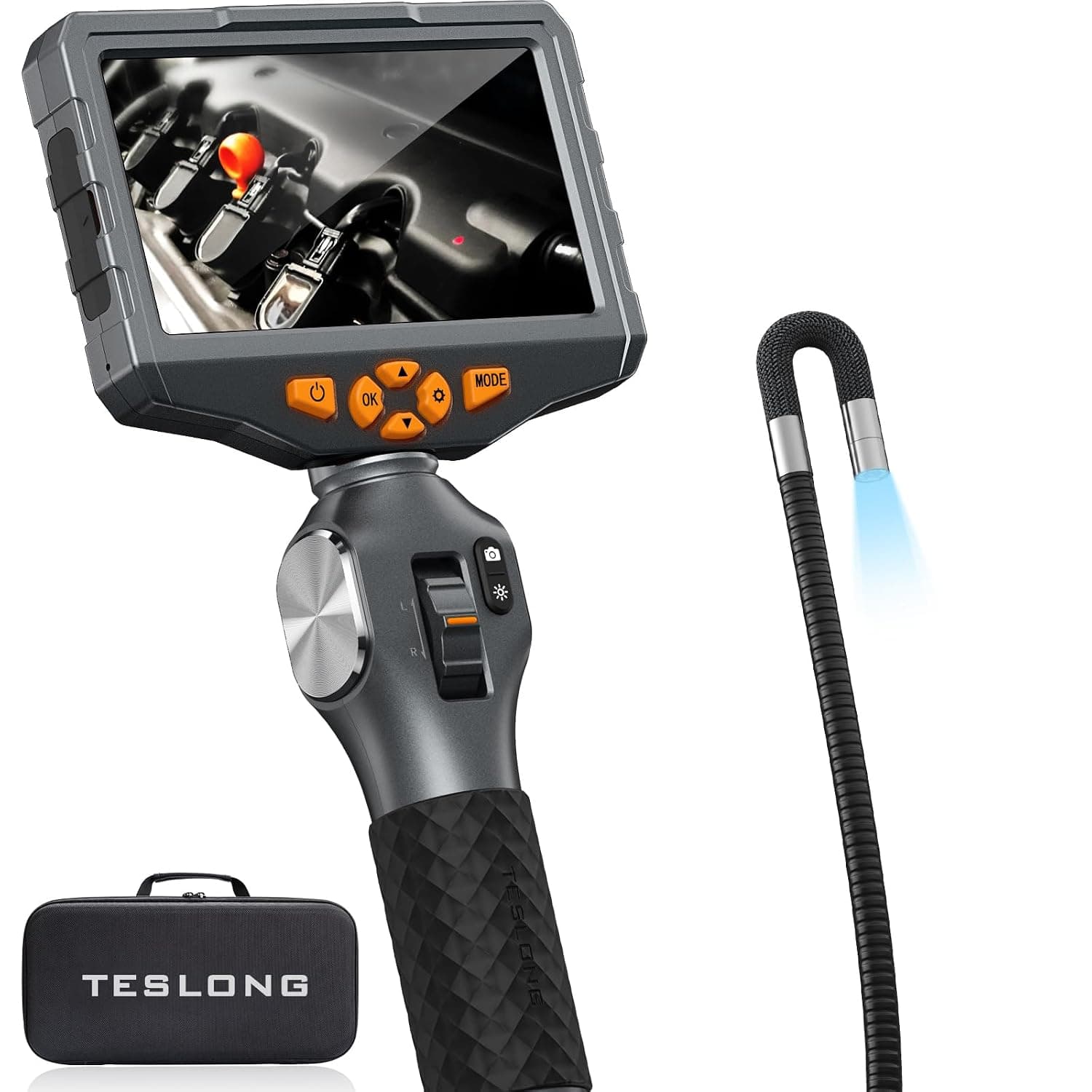 Teslong 5-Inch Two-Way Articulating Borescope - Product image