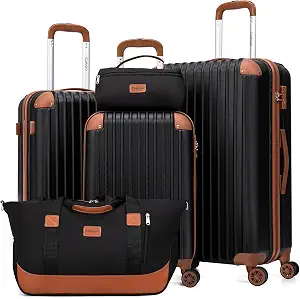 5-Piece ABS Luggage Set with TSA Lock - Product image