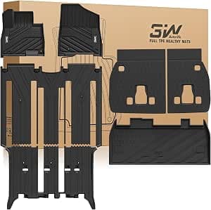 3W Kia Carnival Hybrid Floor Mats and Cargo Liner - Product image