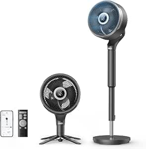 DREO Smart 2-in-1 Floor and Table Fan - Product image