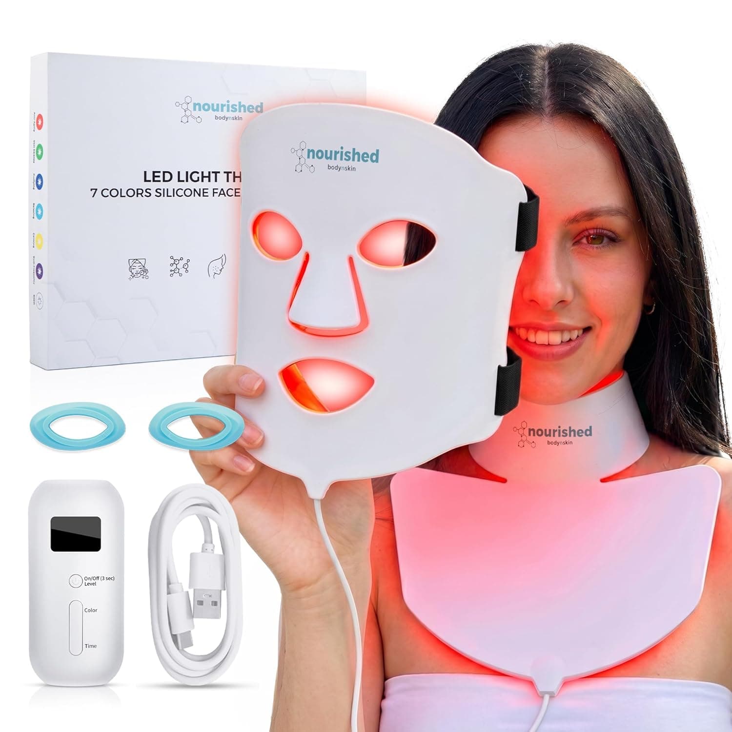 Nourished Bodynskin LED Face and Neck Mask - Product image