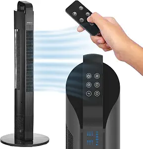 Modern 42" Tower Fan with Remote - Product image