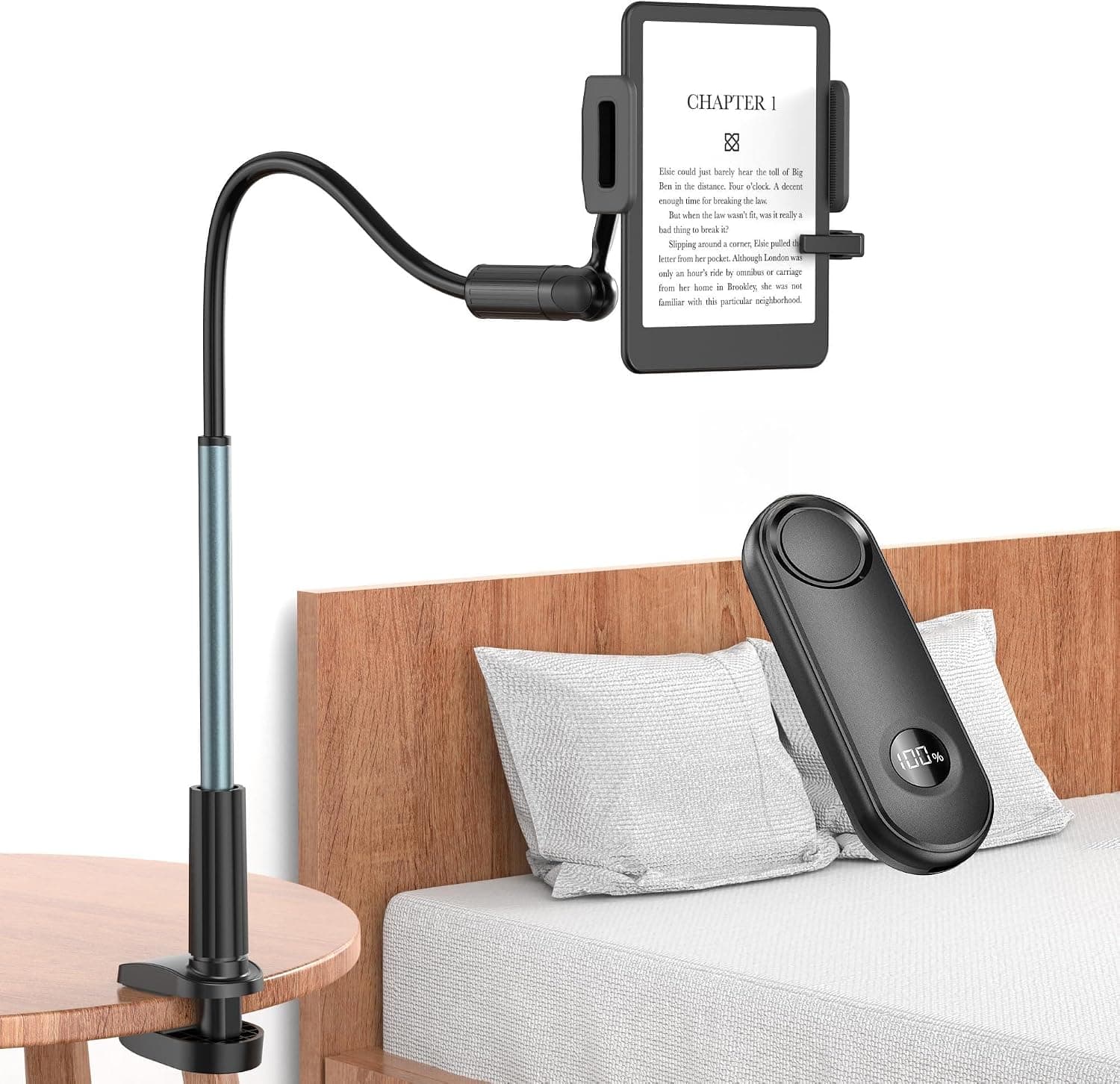 PlusAcc Kindle Holder with Remote Page Turner - Product image