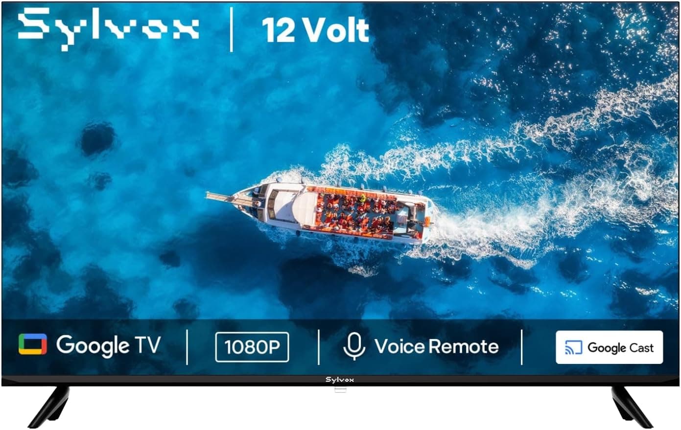 Affordable 40 inch smart TV displaying colorful streaming content