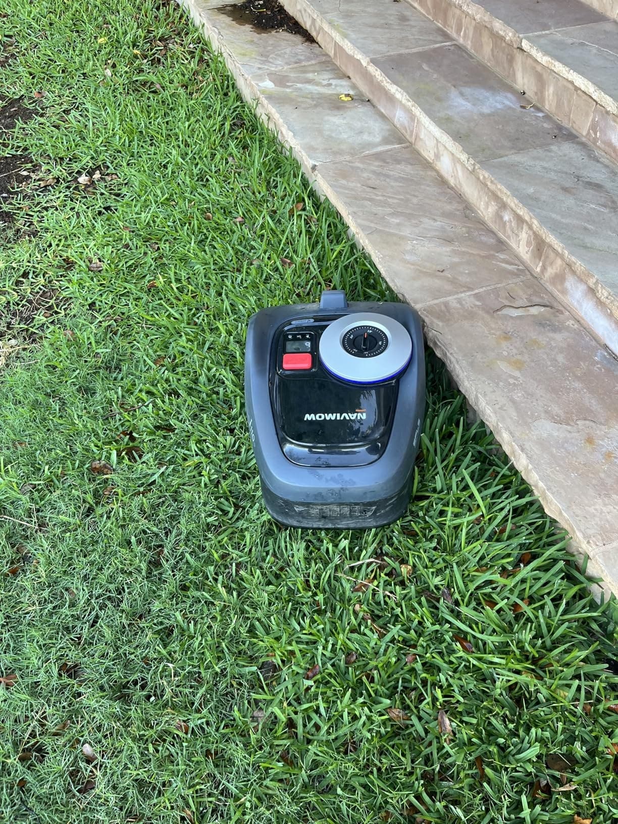 Segway Navimow robotic lawn mower with camera and control panel
