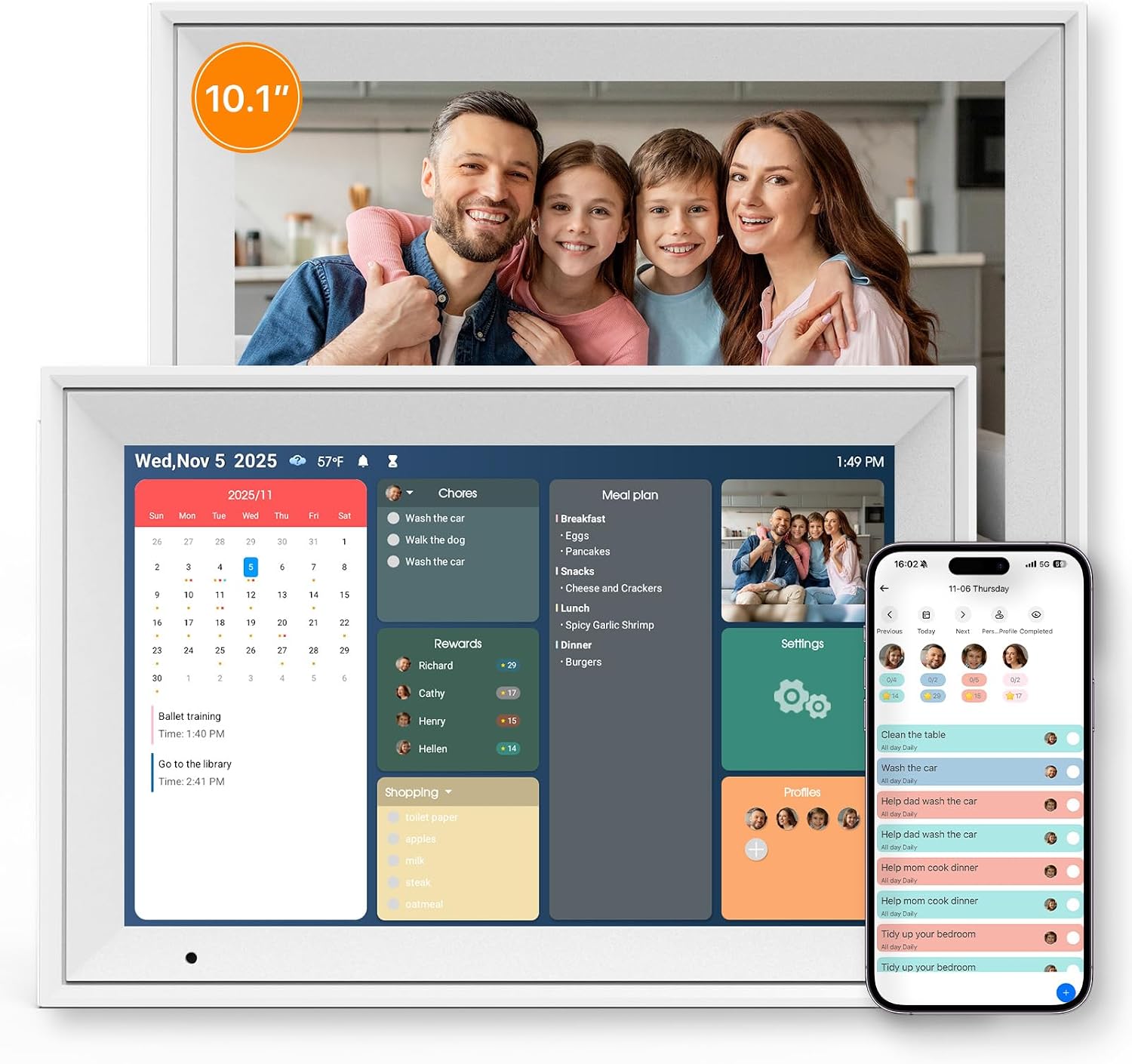 Linkdaze 10.1-Inch Smart Digital Calendar